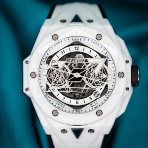 Hublot Big Bang Sang Bleu II Unico White Ceramic 45MM Limited Edition #2/200 – 418.HX.2001.RX.MXM21