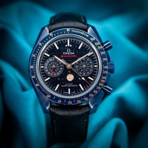Omega Speedmaster Moonphase Blue Side of The Moon Aventurine Dial 44MM – 304.93.44.52.03.002