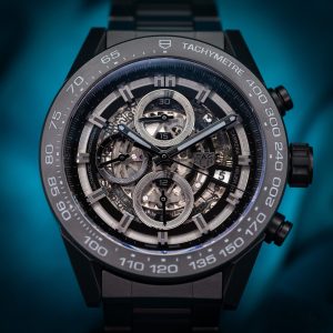 Tag Heuer Carrera Skeleton Chronograph All Black Ceramic 45MM CAR2A90.FT6071