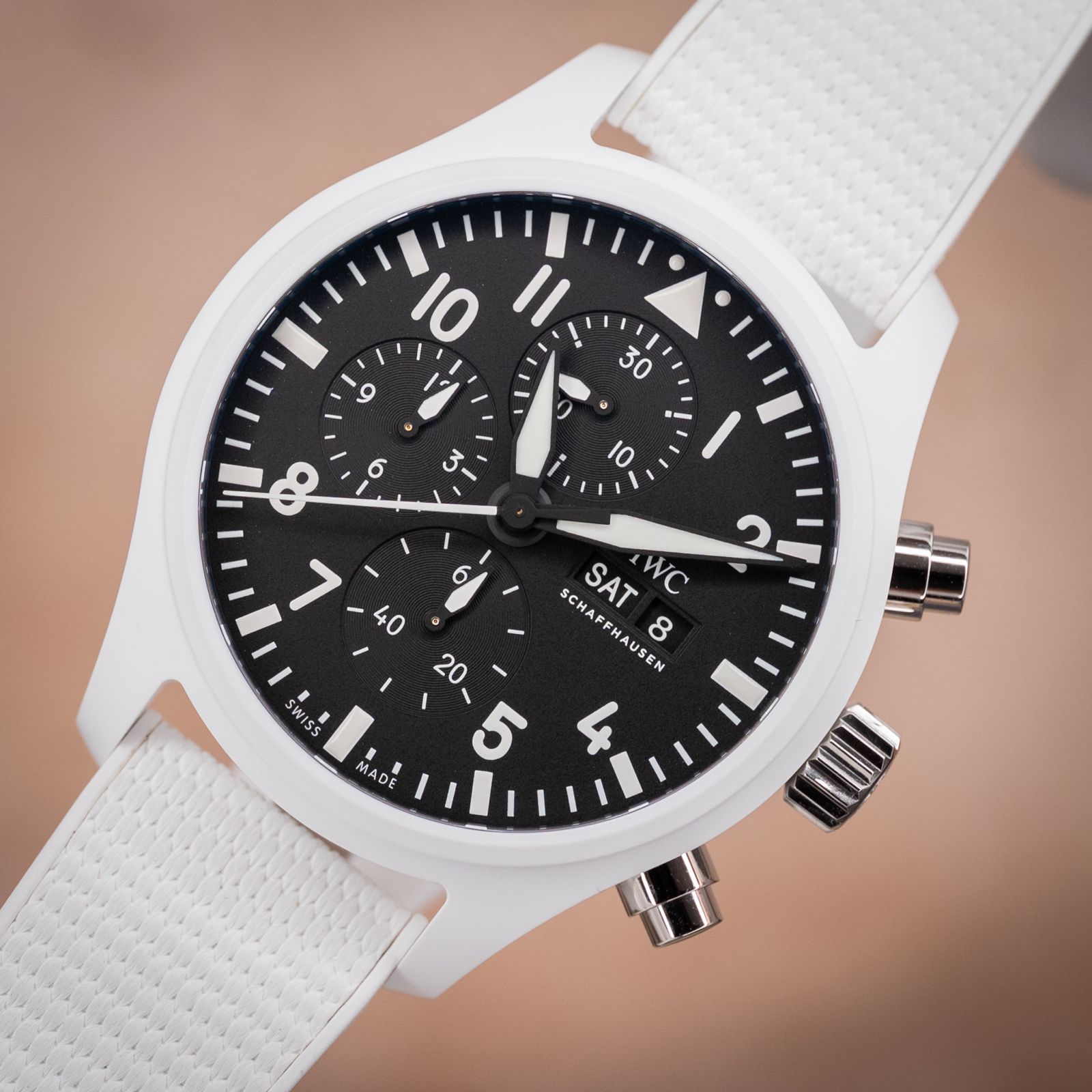 IWC Pilot Top Gun "Lake Tahoe" White Ceramic 44MM - IW389105 - Image 6