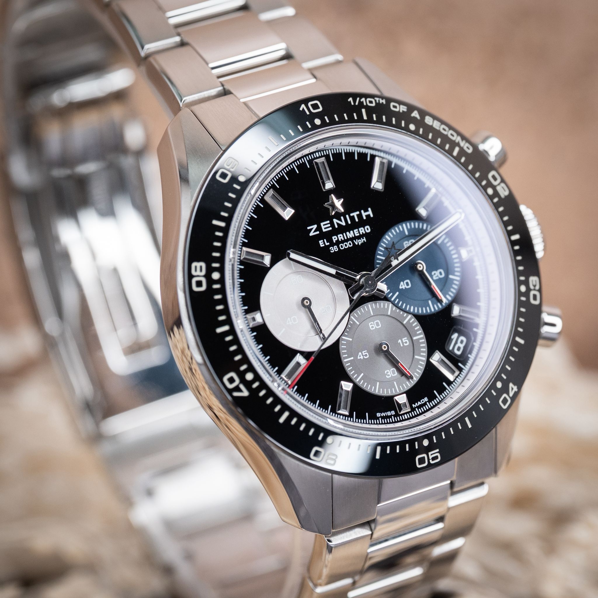 Zenith Chronomaster Sport Black Dial El Primero 3600 Bracelet - 03.3100.3600/21.M3100 - Image 3