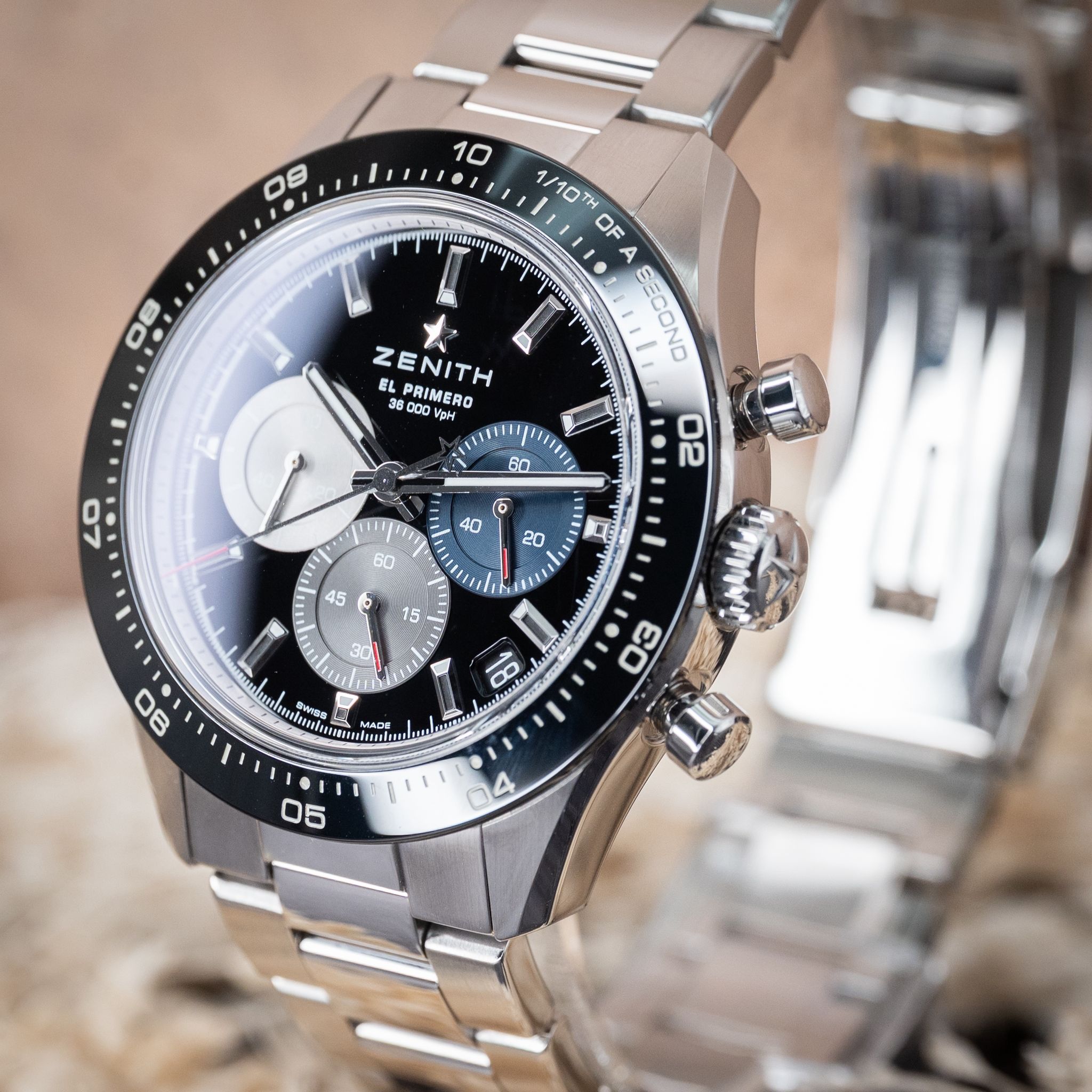 Zenith Chronomaster Sport Black Dial El Primero 3600 Bracelet - 03.3100.3600/21.M3100 - Image 5