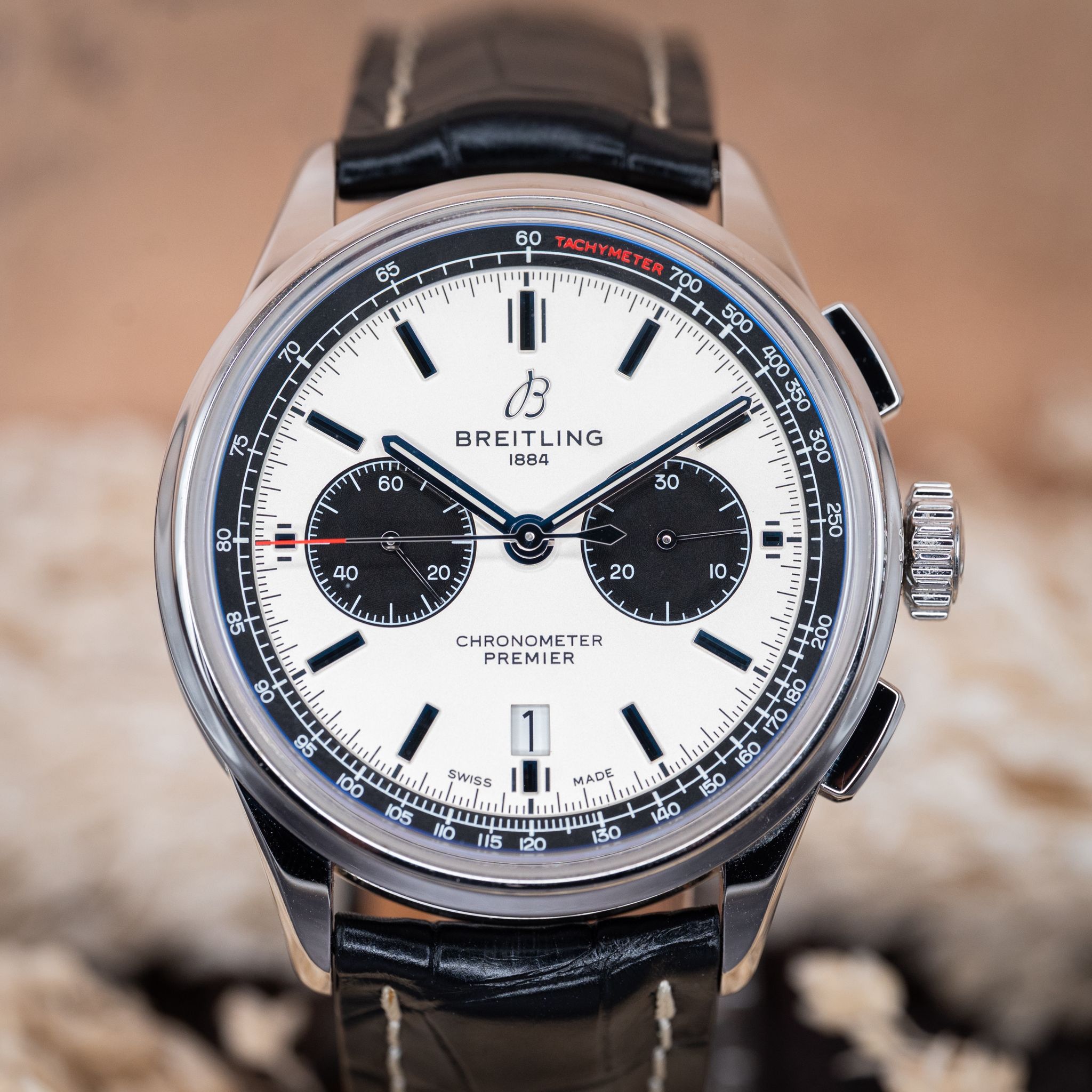 Breitling B01 Premier Panda Chronograph - AB0118221G1P1 - Image 4