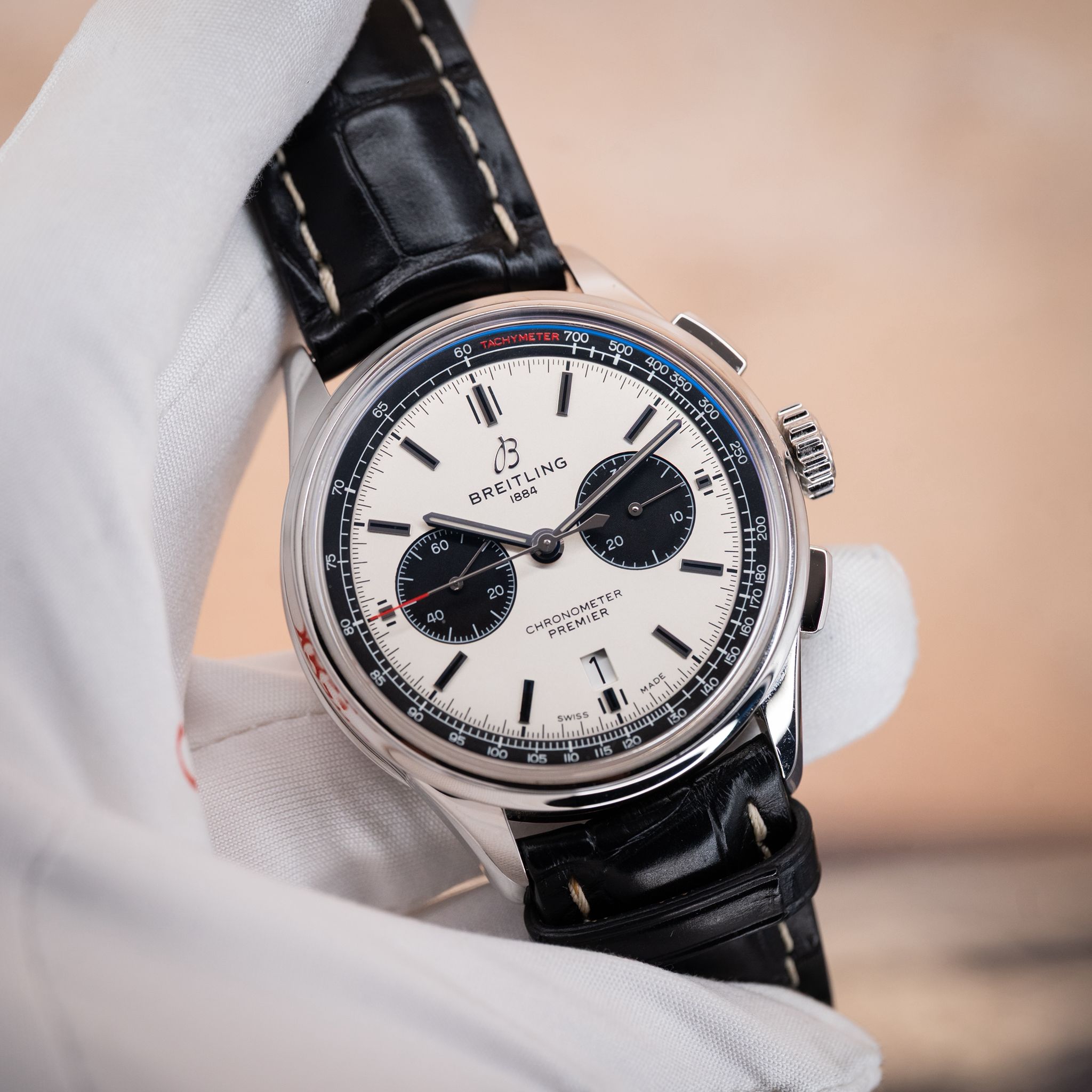 Breitling B01 Premier Panda Chronograph - AB0118221G1P1 - Image 6