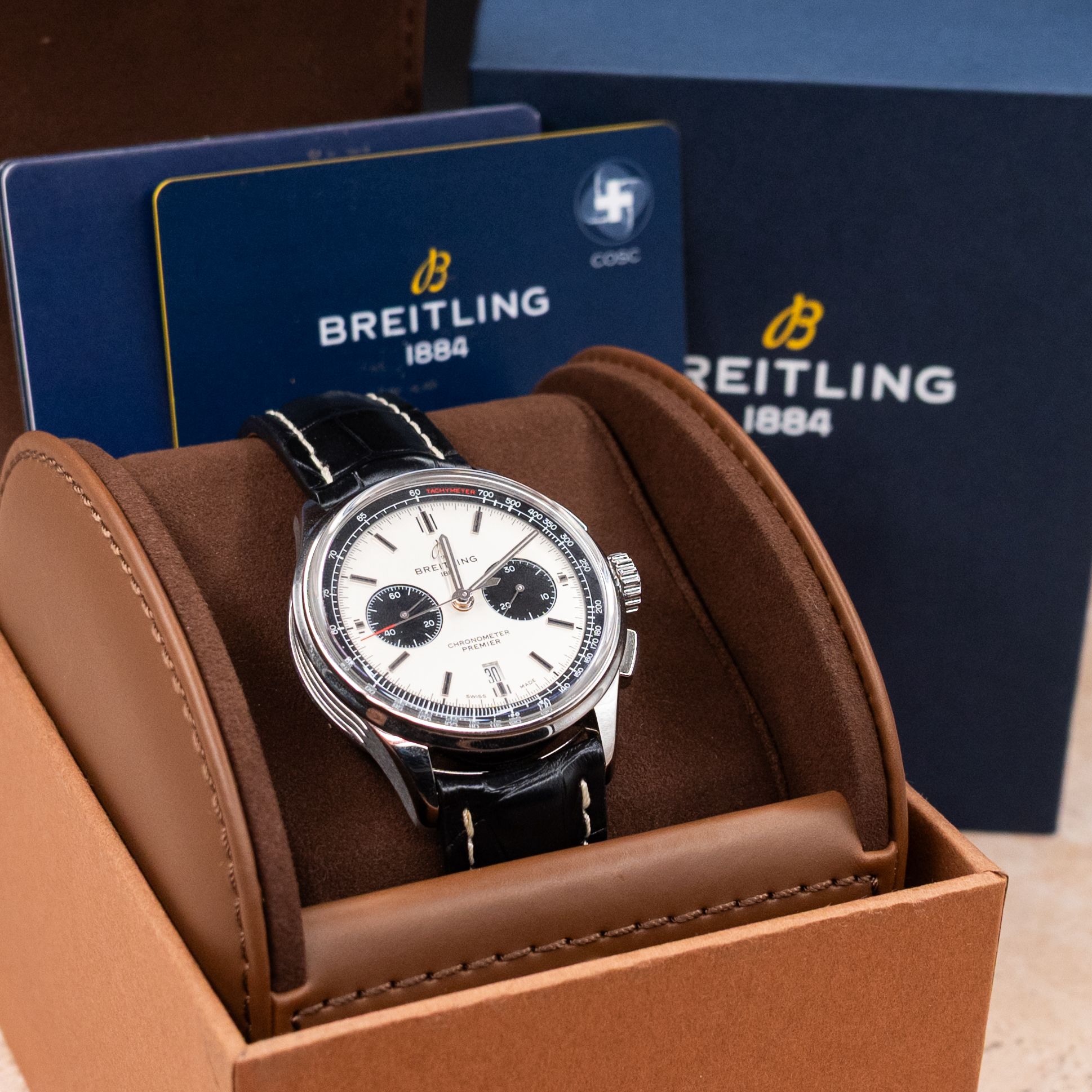 Breitling B01 Premier Panda Chronograph - AB0118221G1P1 - Image 2