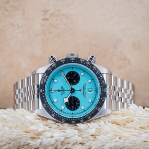[NEW] Tudor Black Bay Chrono Flamingo Blue Jubilee Bracelet 41mm – M79360N-0024