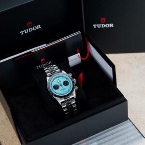 [NEW] Tudor Black Bay Chrono Flamingo Blue Jubilee Bracelet 41mm – M79360N-0024