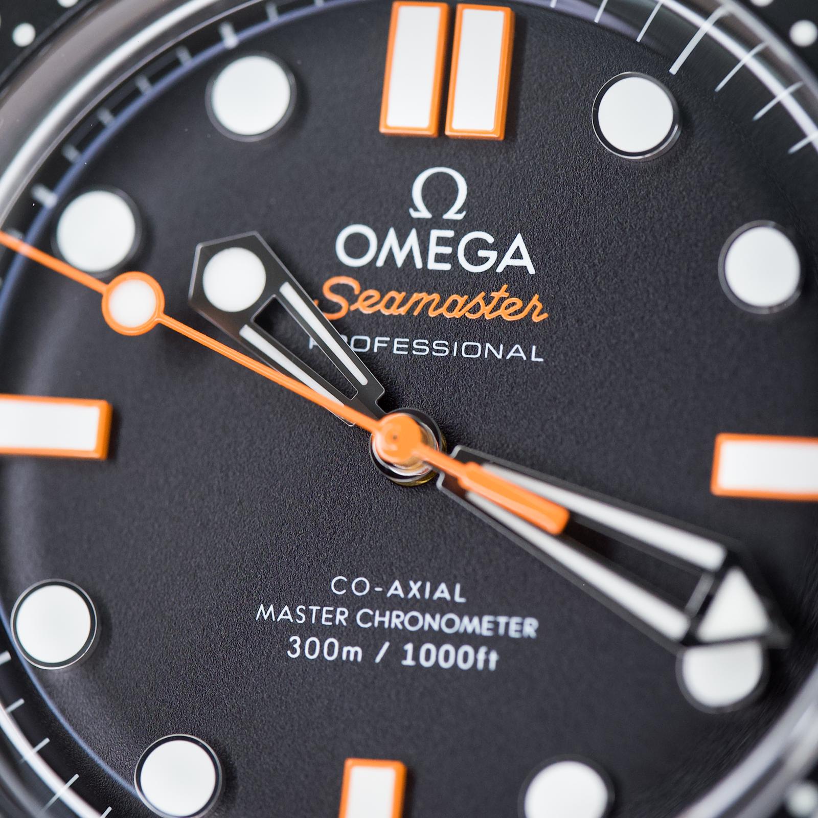Omega Seamaster Diver 300M Black Dial Orange Hands Mesh Bracelet 42mm - 210.30.42.20.01.018 - Image 7