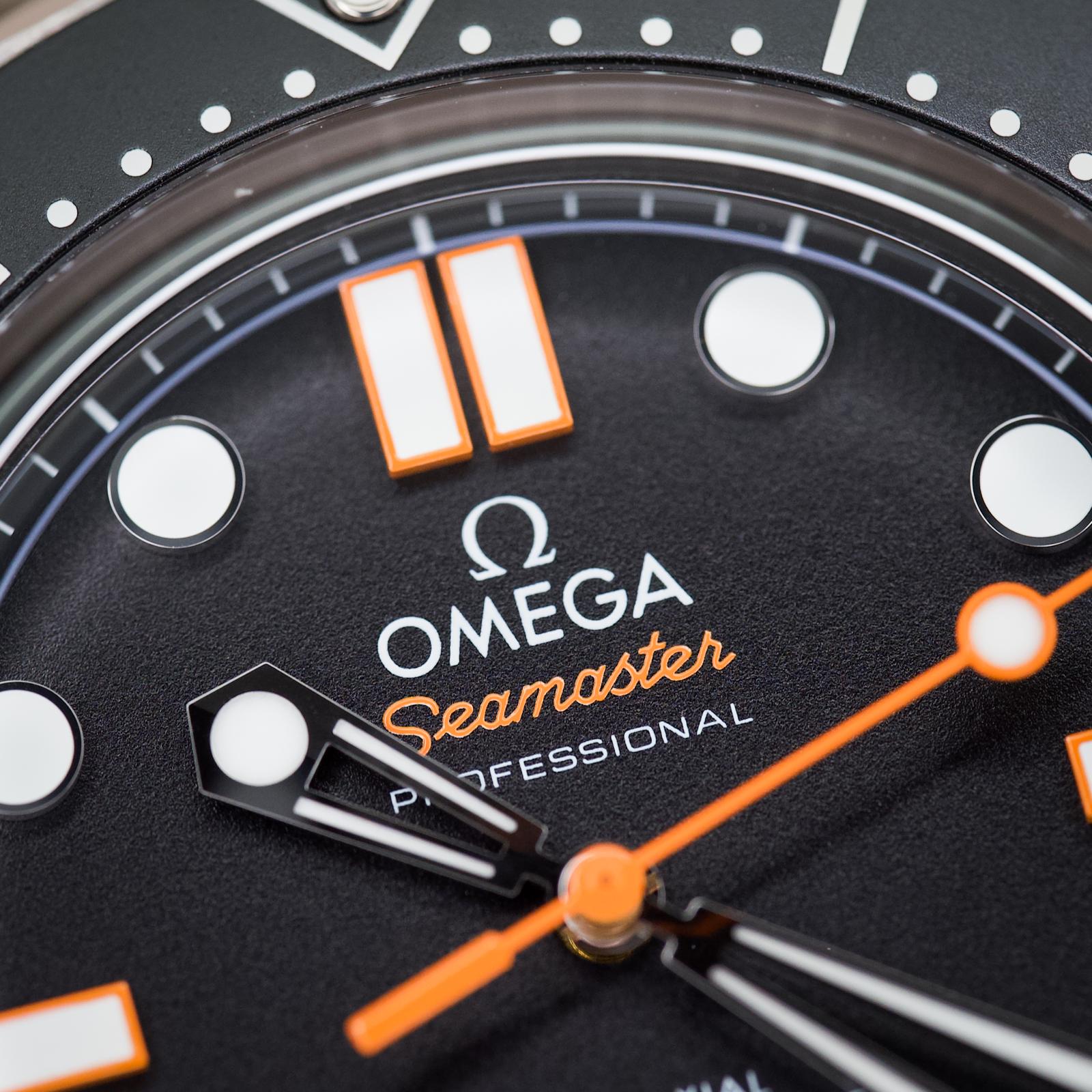 Omega Seamaster Diver 300M Black Dial Orange Hands Mesh Bracelet 42mm - 210.30.42.20.01.018 - Image 12