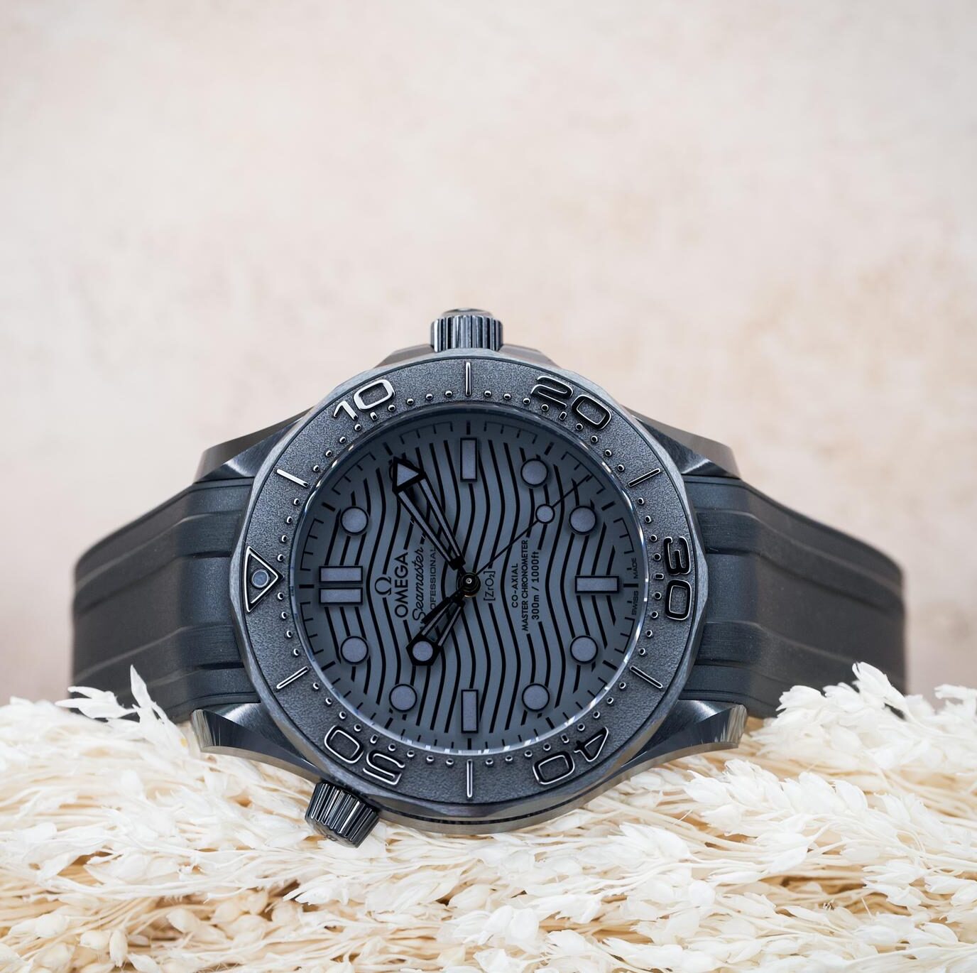 Omega Seamaster Diver 300M Black Ceramic Black Dial "All Black" - 210.92.44.20.01.003