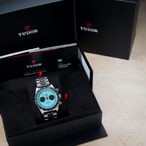 [NEW] Tudor Black Bay Chrono Flamingo Blue Jubilee Bracelet 41mm -M79360N-0024